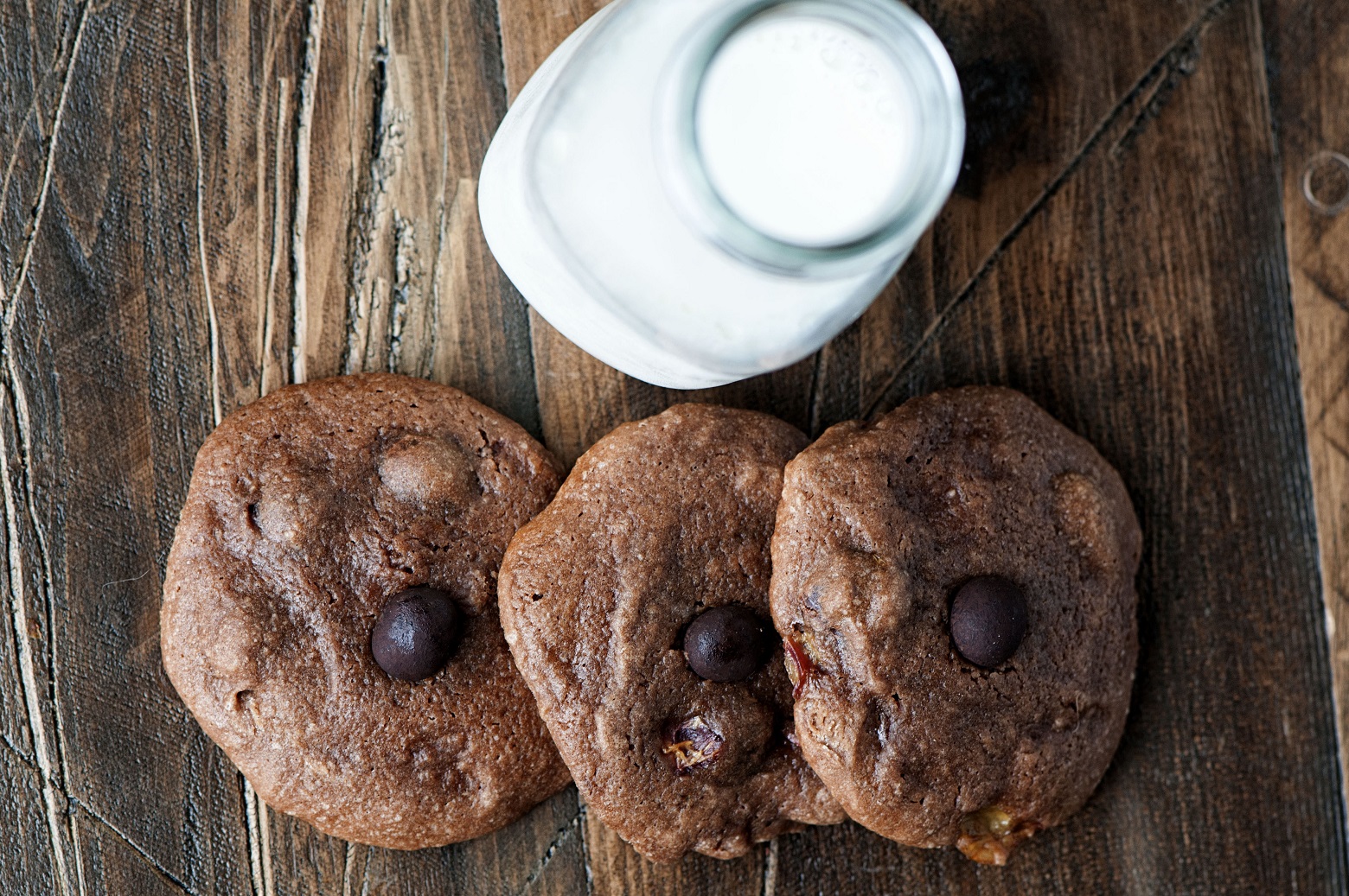 chocolate hazelnut cherry espresso cookies 001