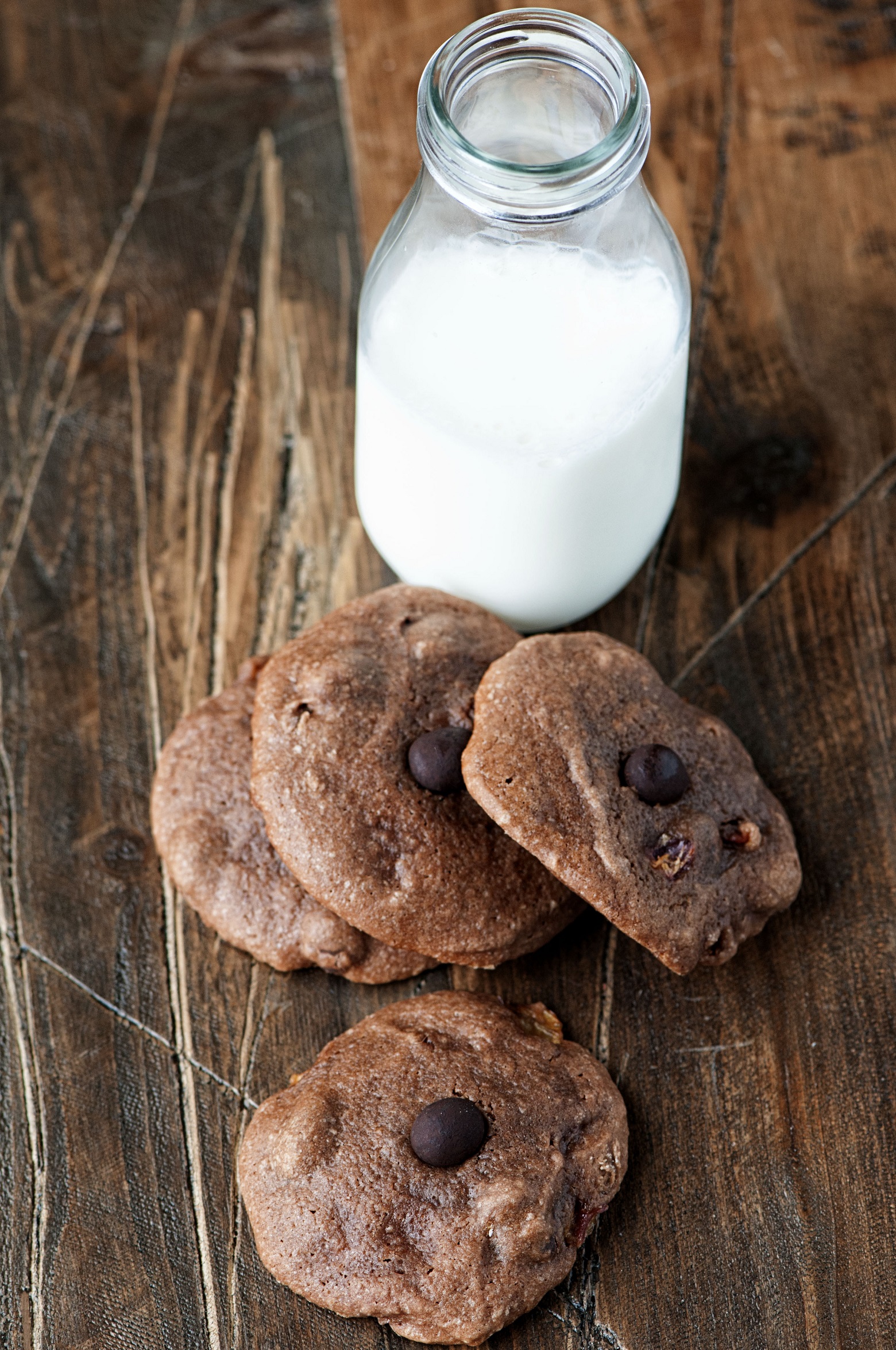 chocolate hazelnut cherry espresso cookies 002