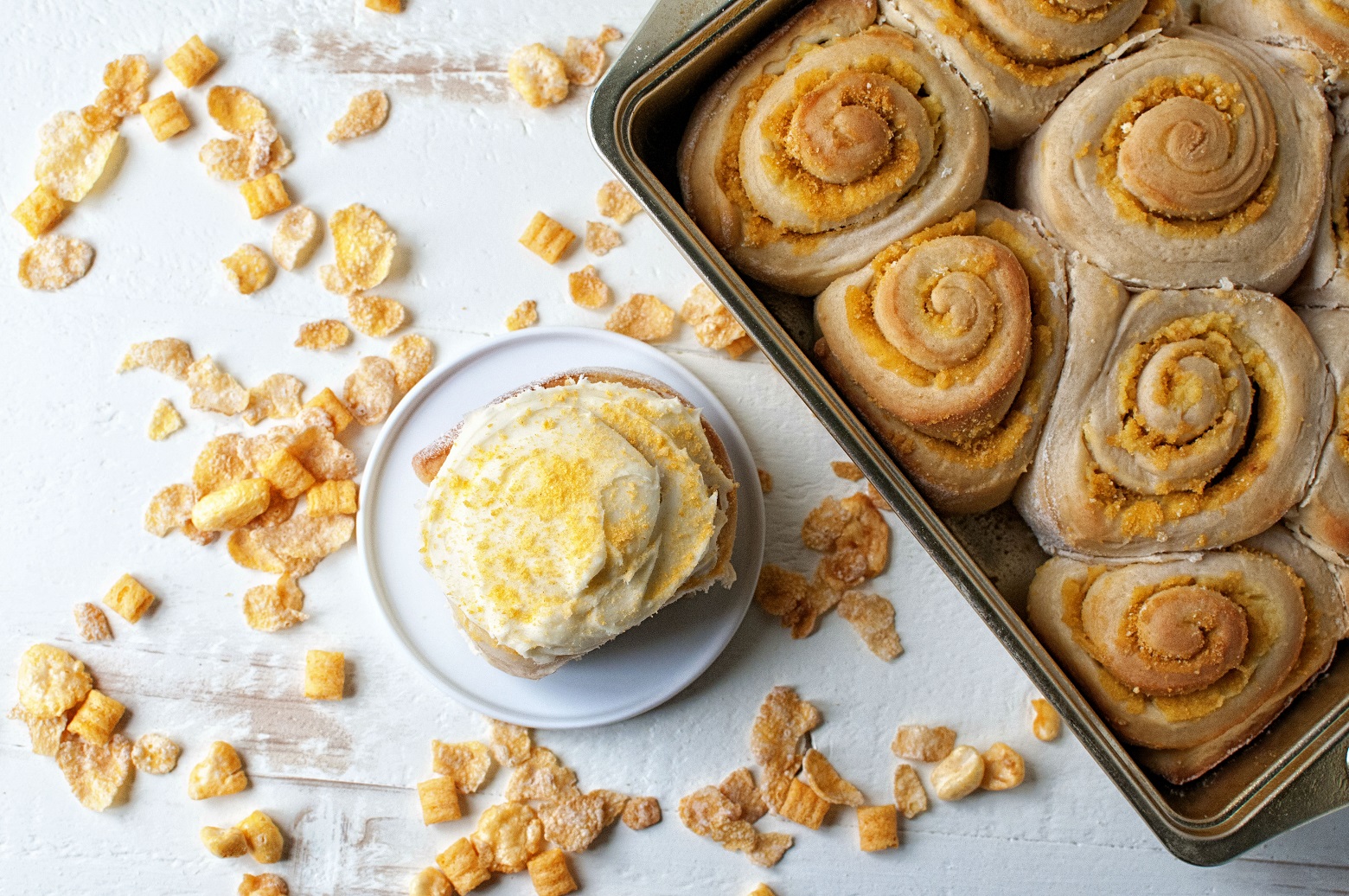 Cereal Milk Cereal Rolls