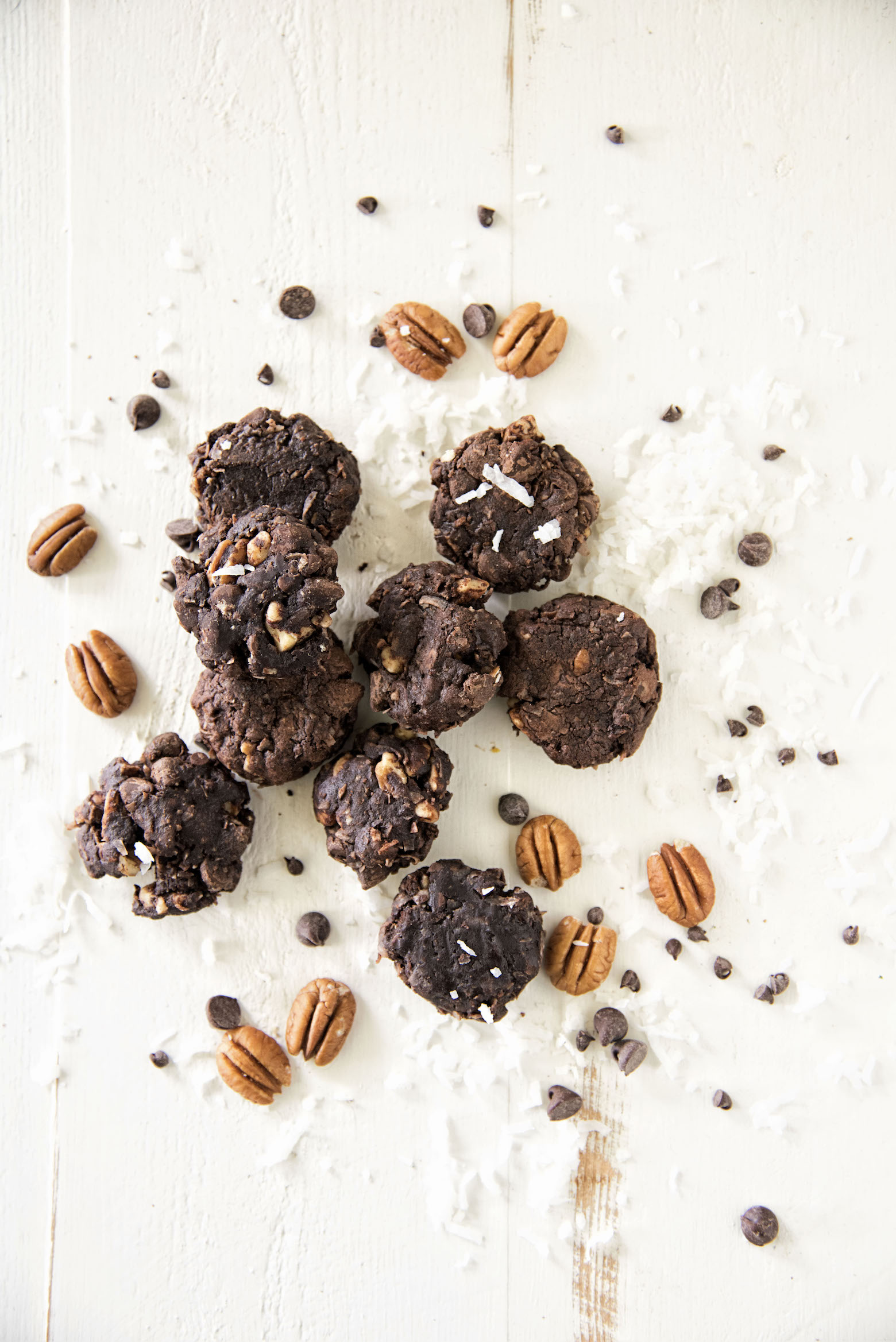 German Chocolate Fudge Cookies