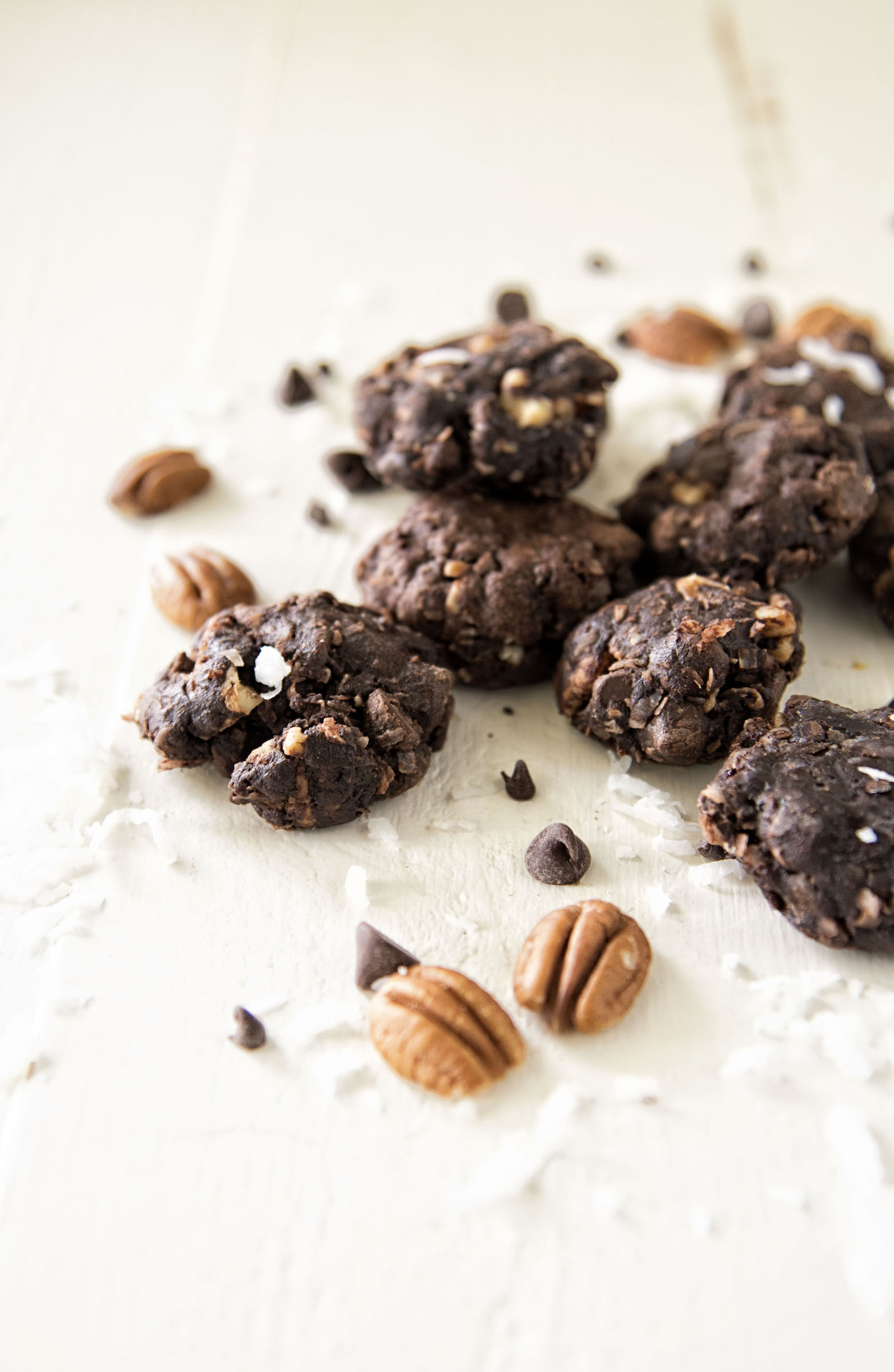 German Chocolate Fudge Cookies 