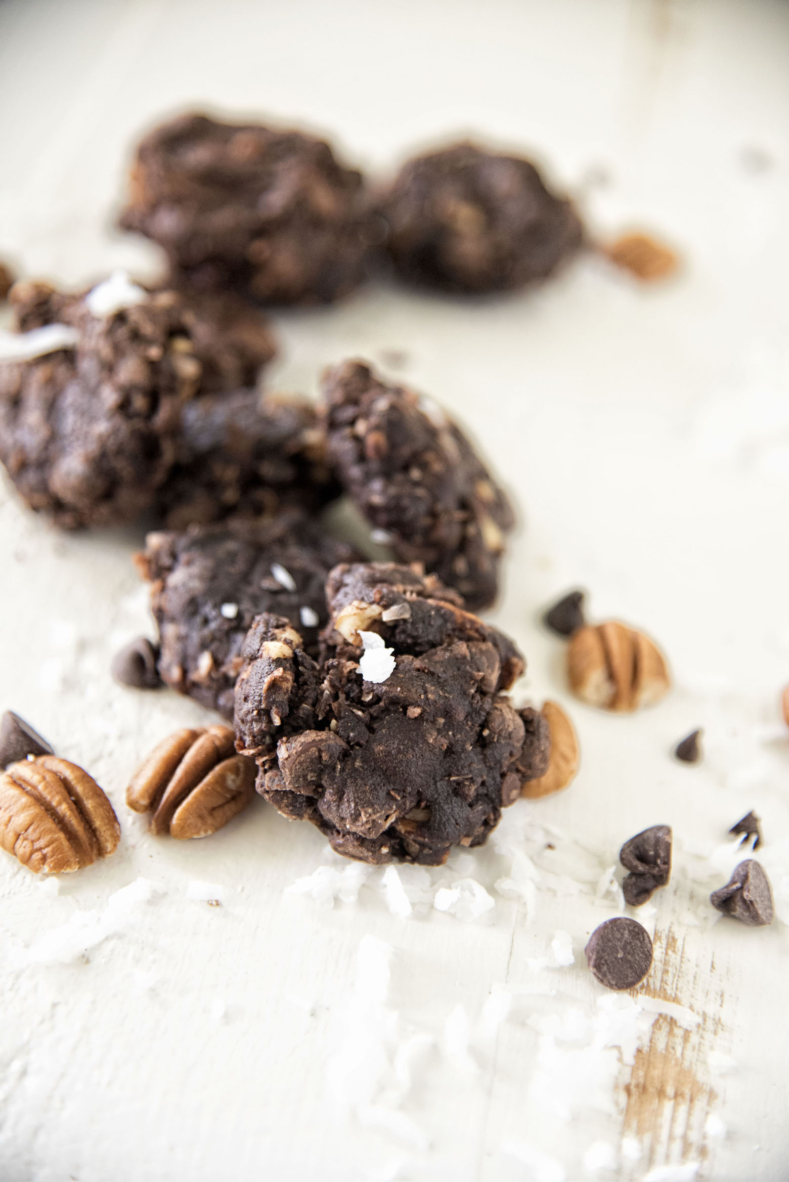 German Chocolate Fudge Cookies 