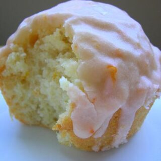 Citrus Scented Almond Cupcakes with Blood Orange Icing