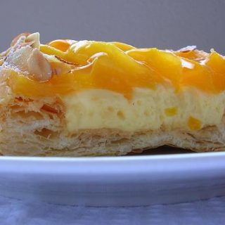 Puff Pastry Peach Tart