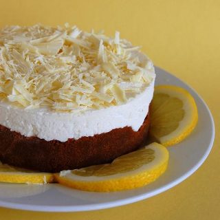 Lemon Cream Cheese Mousse Cake