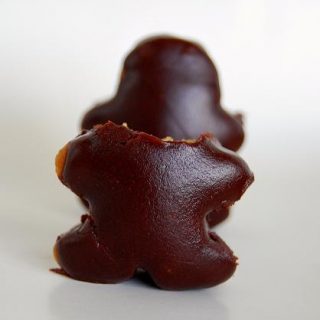 Mini Gingerbread Men Cakes with Grand Marnier Chocolate Glaze