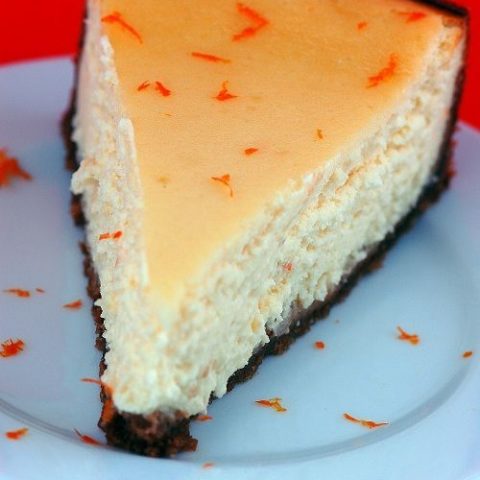 Orange Honey Ricotta Cheesecake