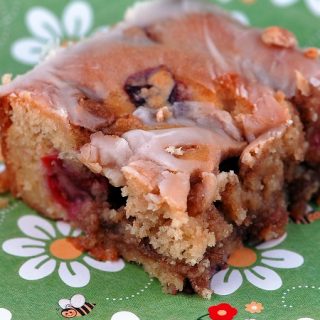 Cherry Cinnamon Roll Cake 