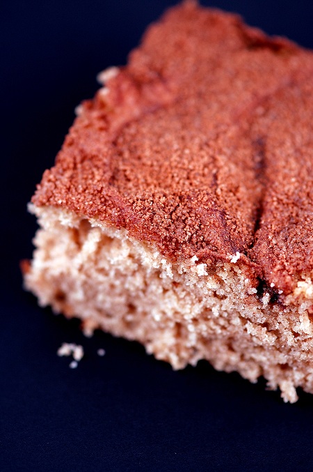 Close up of cinnamon coffee cake
