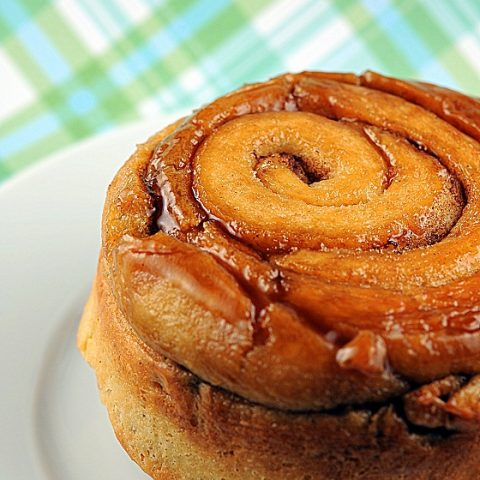 Giant Butterscotch Cinnamon Rolls