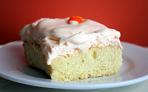 Candy Corn Tres Leches Cake