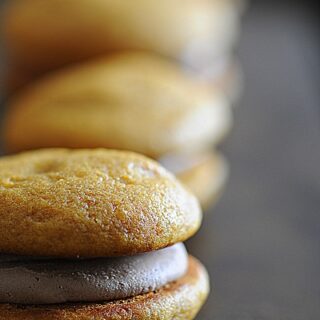 Malted Pumpkin Nutella Whoopie Pies