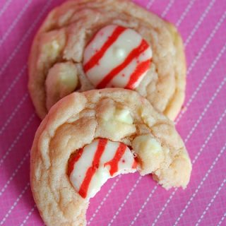 Candy Cane White Chocolate Chip Pudding Cookies