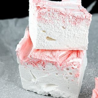 Giant Peppermint Swirl Marshmallows