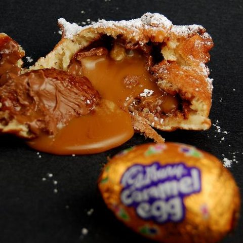 Deep Fried Cadbury Caramel Eggs