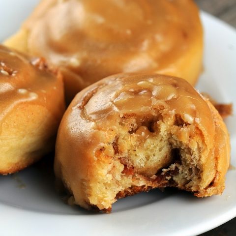 Bacon Breakfast Rolls with Maple Glaze