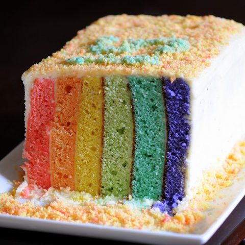 Vanilla Rainbow Cake