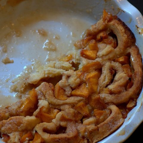 Peach Snickerdoodle Cobbler