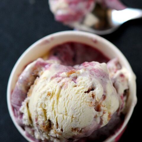 Tayberry Crisp Ice Cream
