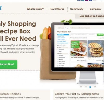 Saving and Printing Recipes on Culinary Concoctions by Peabody using Ziplist…