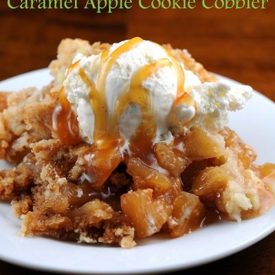 Caramel Apple Cookie Cobbler….