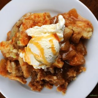 Caramel Apple Cookie Cobbler