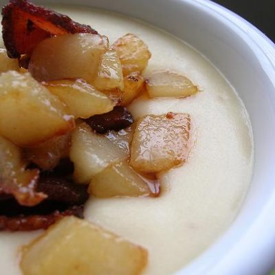 Roasted Onion and Gorgonzola Soup