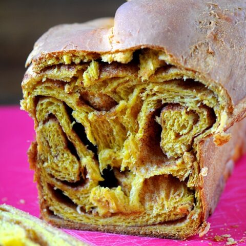 Pumpkin Spice Cinnamon Swirl Brioche