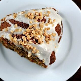 Pumpkin Spice Latte Toffee Cake