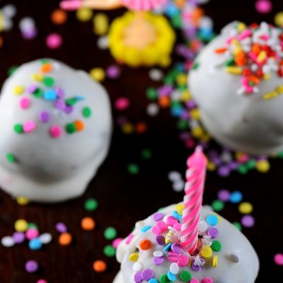 Oreo Birthday Cake Cookie Balls