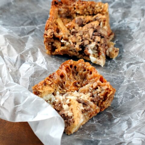Oatmeal Toffee 7 Layer Bars