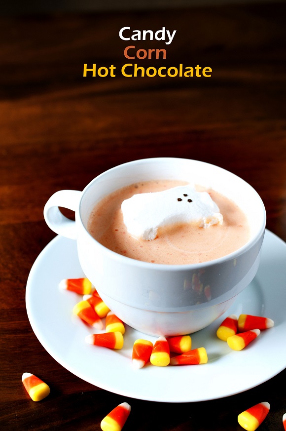 Candy Corn Hot Chocolate: