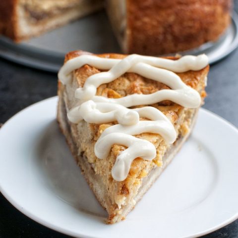 Pumpkin Cinnamon Roll Cheesecake