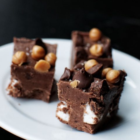 Salted Caramel Marshmallow Fudge