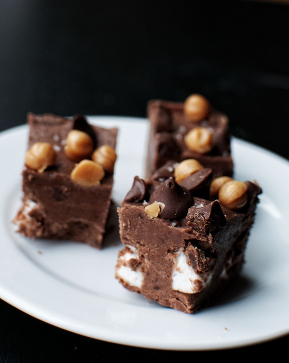 Salted Caramel Marshmallow Fudge