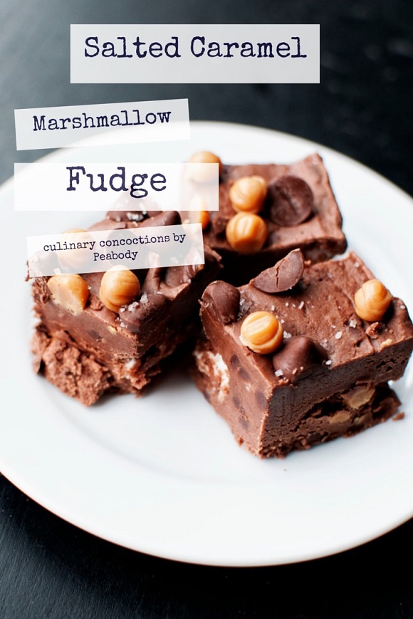 Salted Caramel Marshmallow Fudge