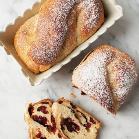 White Chocolate Cranberry Babka