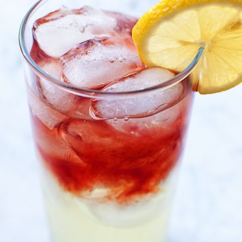 Boozy Huckleberry Lemonade Sipper