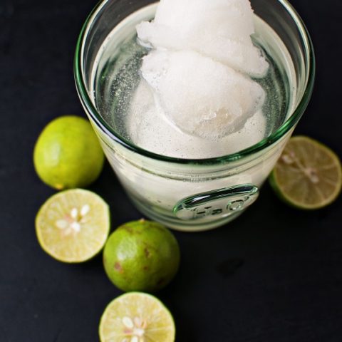 Key Lime Sorbet Tequila Cocktail