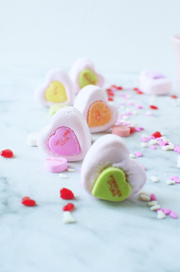 Conversation Heart Marshmallows