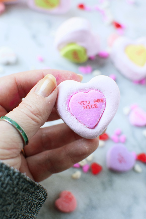 Conversation Heart Marshmallows