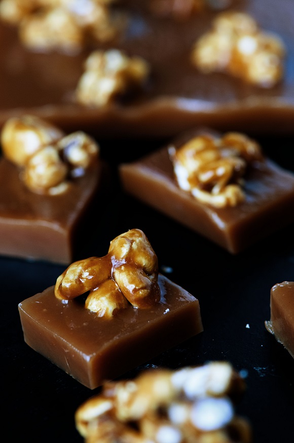 Caramel Corn Caramels Close Up