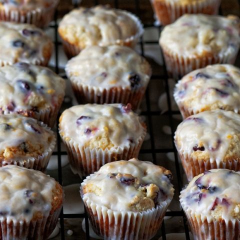 Glazed Orange Craisin Muffins