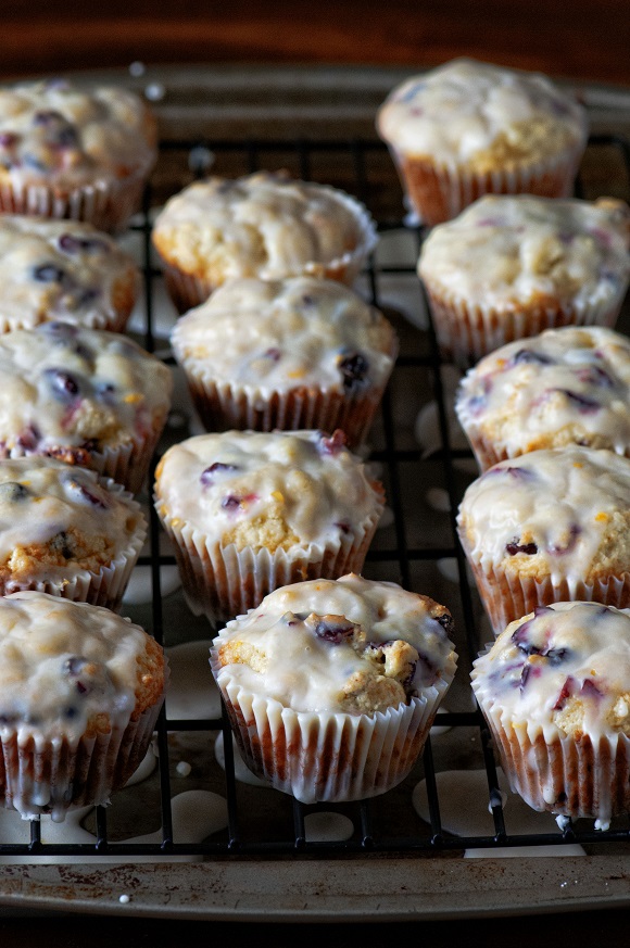 Glazed Orange Craisin Muffins