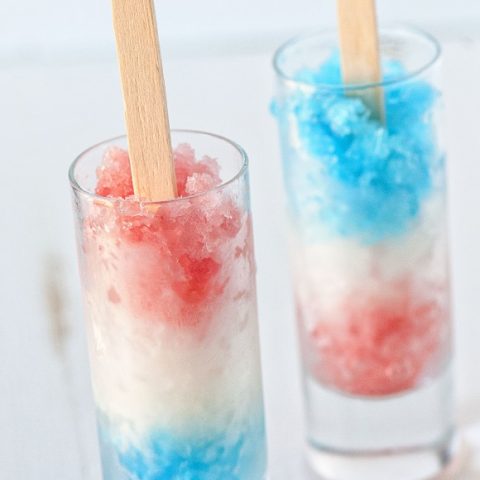 Bomb Pop Granita Shots