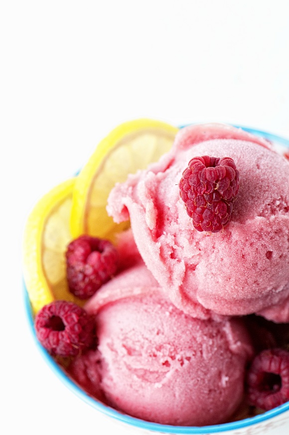 Overhead shot of sorbet