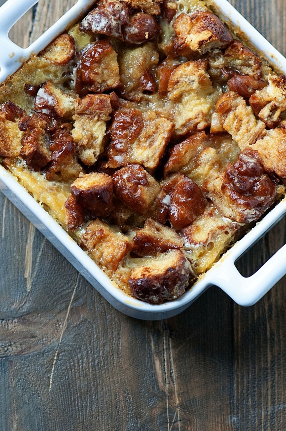 Apple Fritter Bread Pudding 