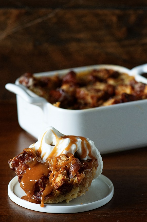 Apple Fritter Bread Pudding