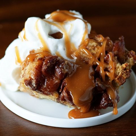 Apple Fritter Bread Pudding