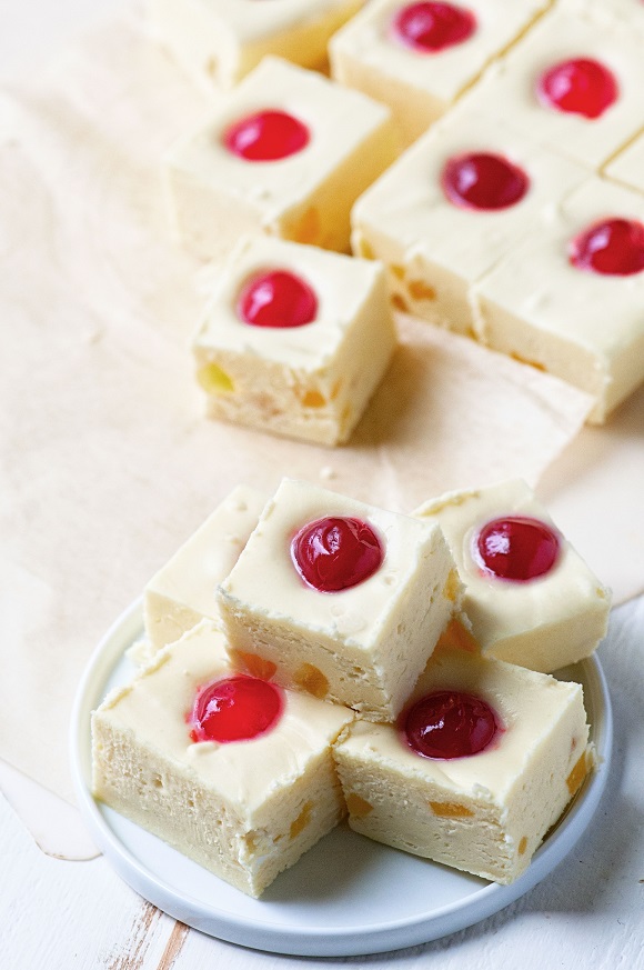 Pineapple Upside Down Cake Fudge 